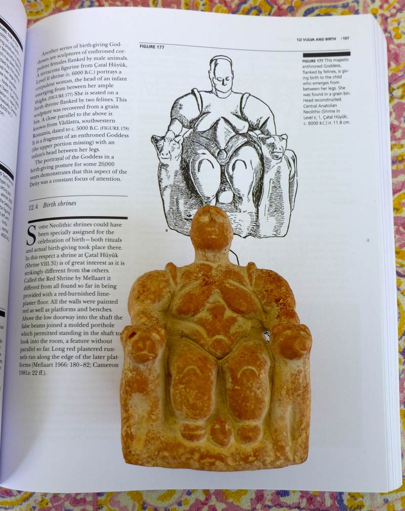 Mother goddess from Catal Huyuk Anatolia